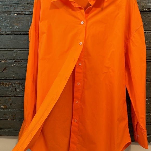 Zara Orange Button Up - Picture 7 of 7